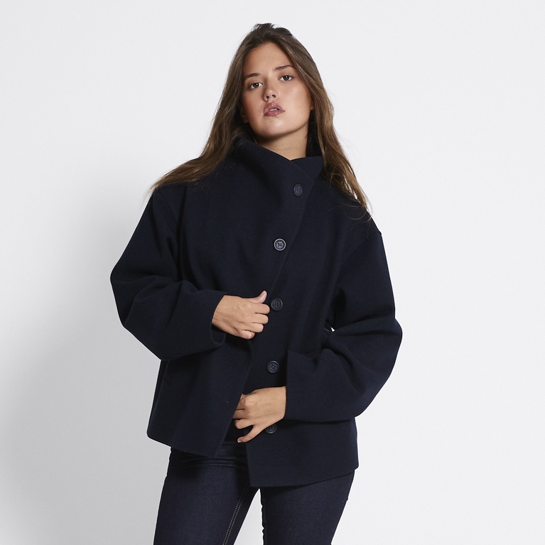 Funnel neck jacket "Blaire" Dark Blue